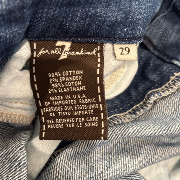 7 For All Mankind Kimmie Vintage Blue Jeans Size 29 - Picture 9 of 9